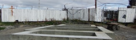 Фундамент храма уптарской колонии